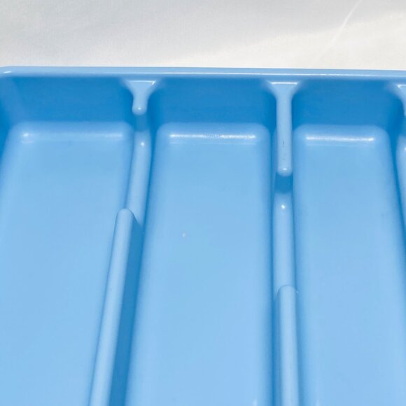 Rubbermaid Blue Plastic Silverware Tray Organizer Kitchen Drawer Storage Utensil - Picture 9 of 14